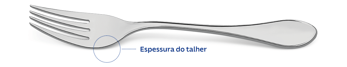 Espessura do talher