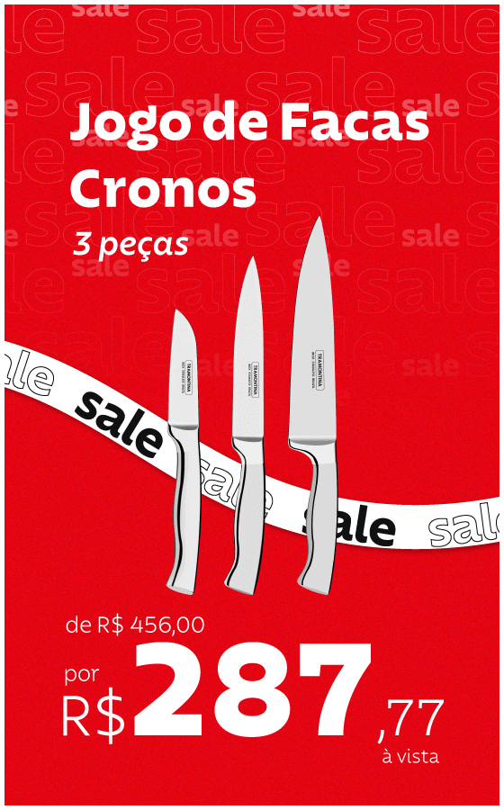 Jogo de Facas Cronos por R$ 287,77