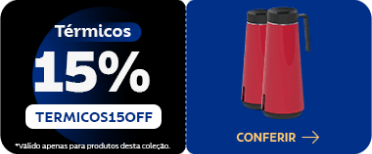 Térmicos com 15% OFF. Utilize o cupom: TERMICOS15OFF 