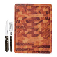 Kit Tramontina Churrasco 13 Pe&ccedil;as com Talheres Polywood + T&aacute;bua 45x34 cm - SKU 99900016 - 1 image number 0