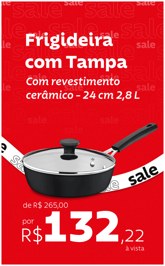 Frigideira com Tampa por R$ 132,22 à vista