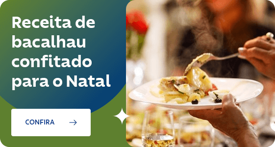 Receita de bacalhau confitado para o Natal