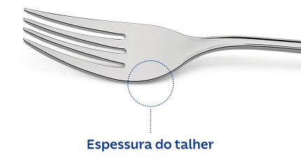 Espessura do talher