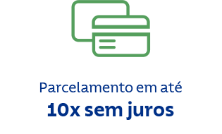 Parcelamento em até 10x sem juros