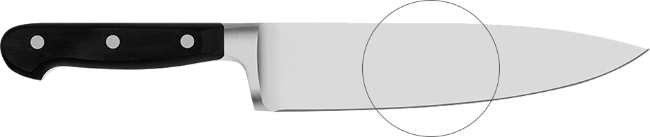 Faca Chef Tramontina Century com Lâmina em Aço Inox e Cabo em Policarbonato e Fibra de Vidro 8"